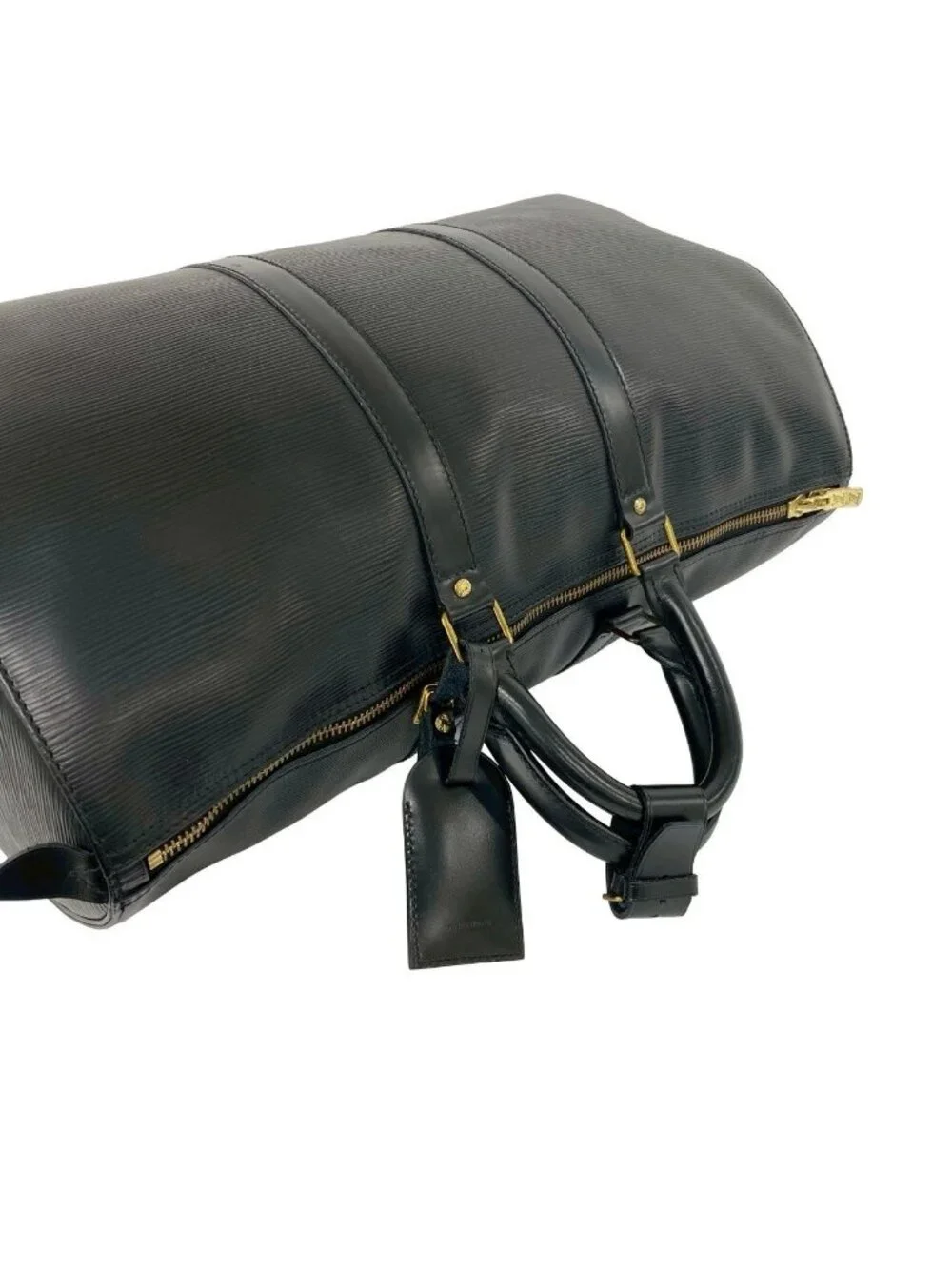 Louis Vuitton Vintage Keepall Epi Leather Boston Bag Noir